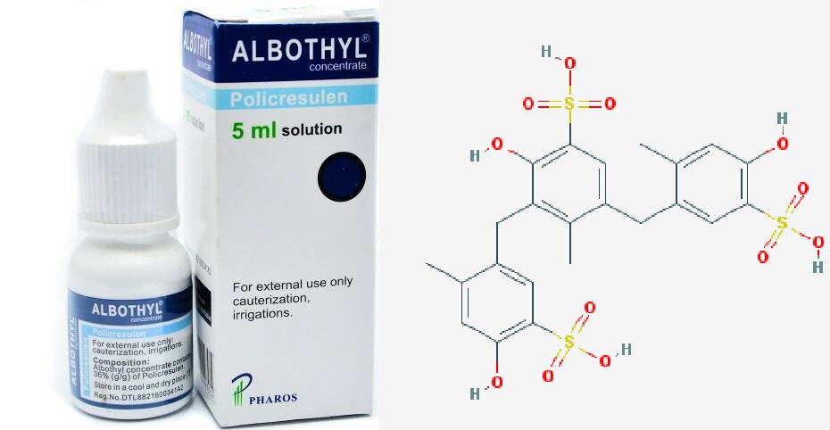 Pelarangan Albothyl dan Obat yang Mengandung Policresulen Cairan Obat Luar Konsentrat