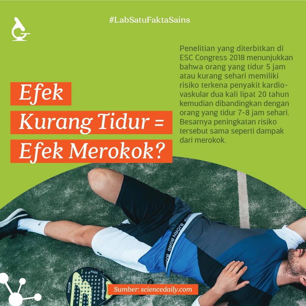 Efek Kurang Tidur Sama Dengan Efek Merokok